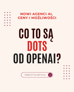 Co to są Dots od OpenAI? Nowi agenci AI, ceny i możliwości