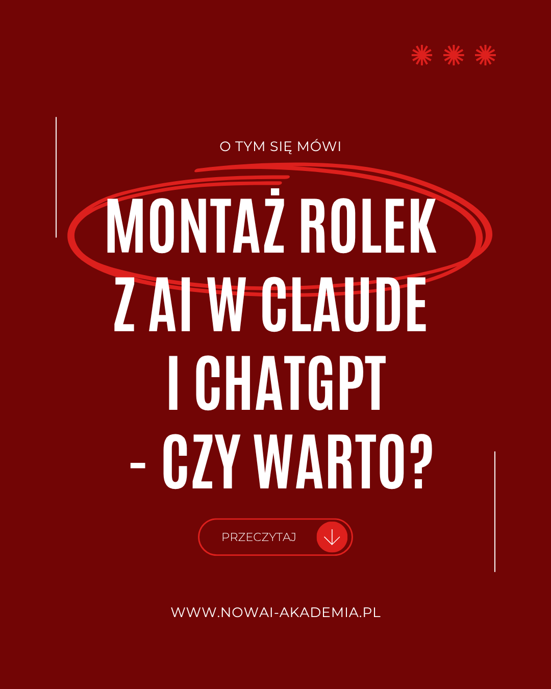 Montaż rolek z AI w Claude i ChatGPT - czy warto?