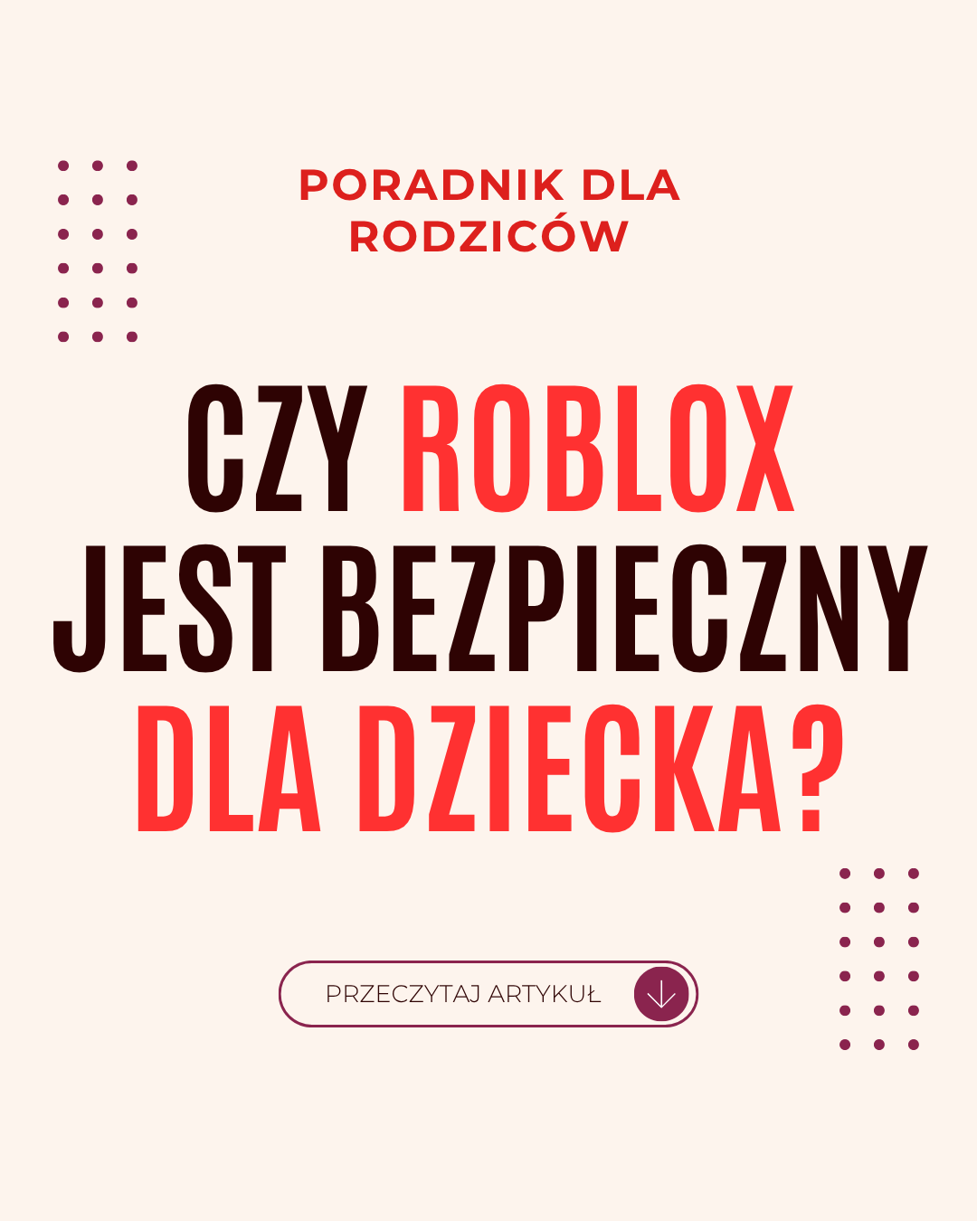czy Roblox jest bezpieczny dla dziecka